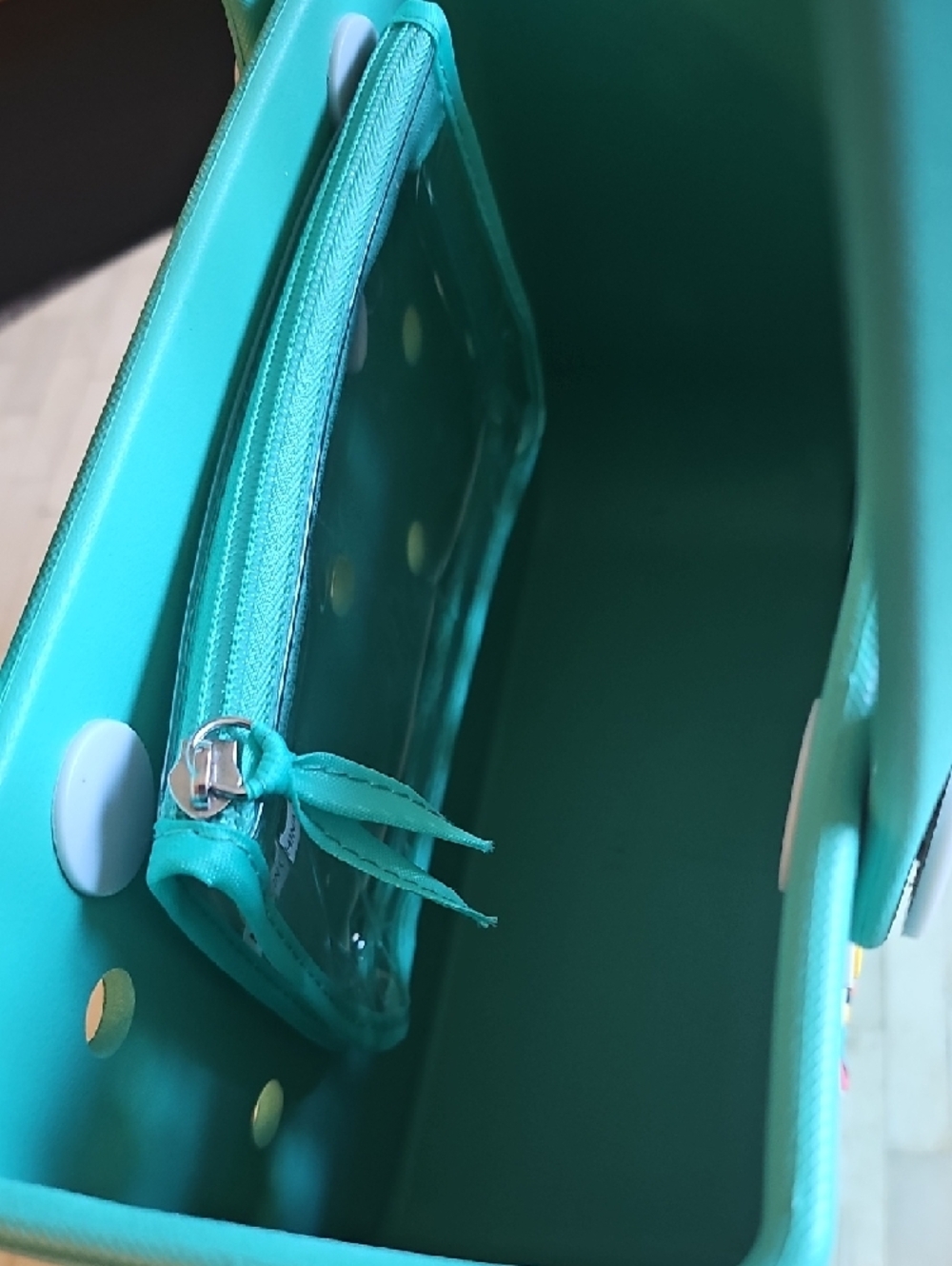 BOGG BAG Bitty Teal Mini Tote with Jibbitz Charms - Picture 4 of 4